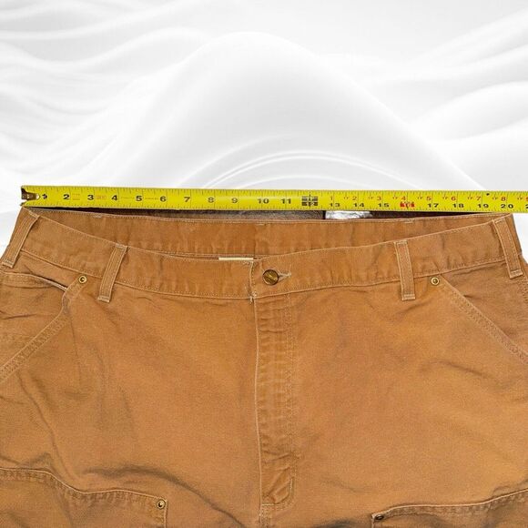 Vintage Carhartt B01 BRN‎ Brown Double Knee Work Wear Pants Mens 42(40)X32 - Picture 7 of 8